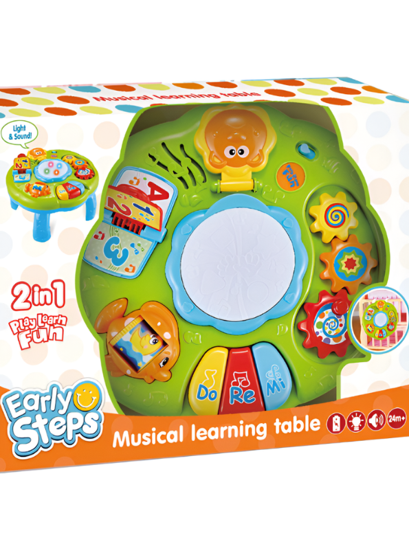 2-in-1 Musical Activity Table for Toddlers – Educational Learning Toy MD307.