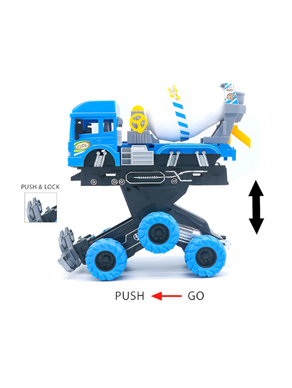 2-in-1 Transforming Cement Mixer Toy Truck TV4922.