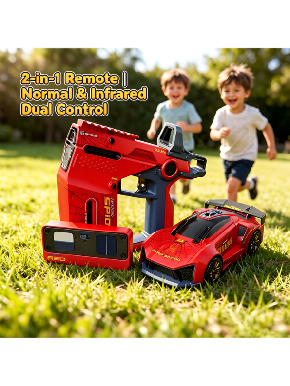 2.4G Dual Control RC Sports Car Set – Superhero Spider Racing Car TV7155