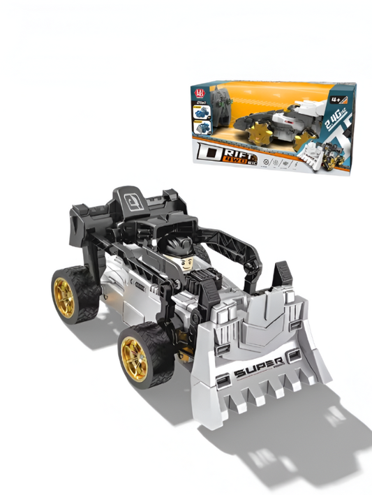 2.4GHz Remote Control Drift Stunt Car – 4WD RC Racing Car with 360° Rotation, LED Lights & Wireless Controller Black NX15833.