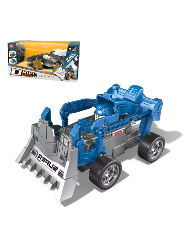 2.4GHz Remote Control Drift Stunt Car – 4WD RC Racing Car with 360° Rotation, LED Lights & Wireless Controller Blue NX15833.