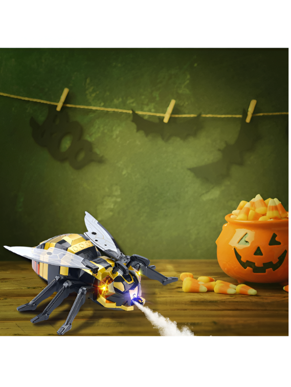 Interactive 2.4GHz Remote Control Mechanical Spray Bee with LED Lights & Music TV275