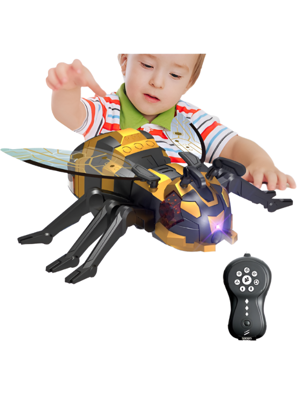 Interactive 2.4GHz Remote Control Mechanical Spray Bee with LED Lights & Music TV275