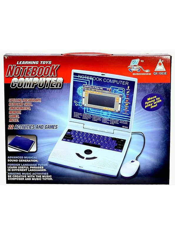 Laptop Computer Toy For Kids Black (L-37)