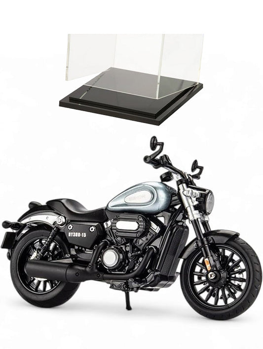 Benda Chinchilla HY300 1:12 Scale Diecast Bike Model - Premium Metal Build with Clear Acrylic Display Box - Toyloft