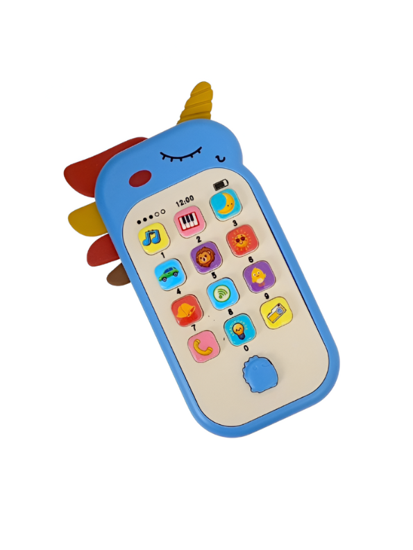 3-Pack Baby Musical Smartphone Toys | Silicone Unicorn Teether & Learning Cell Phone with Lights & Sounds LMI15007.