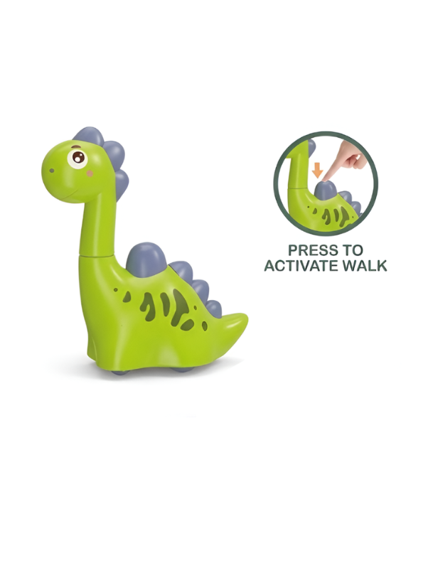 3-Pack Colorful Interactive Dinosaur Figures – Walking Triceratops & Brontosaurus Toy Set LMI15134.