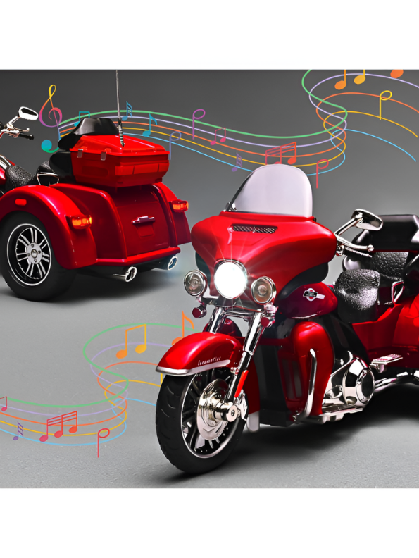 3-Wheel Cruise Trike Motorcycle Diecast Bike MD7.