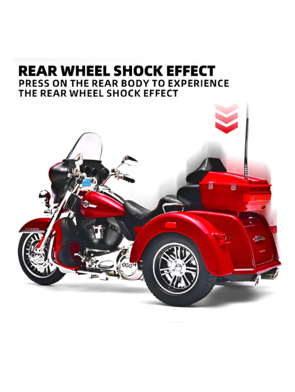 3-Wheel Cruise Trike Motorcycle Diecast Bike MD7.