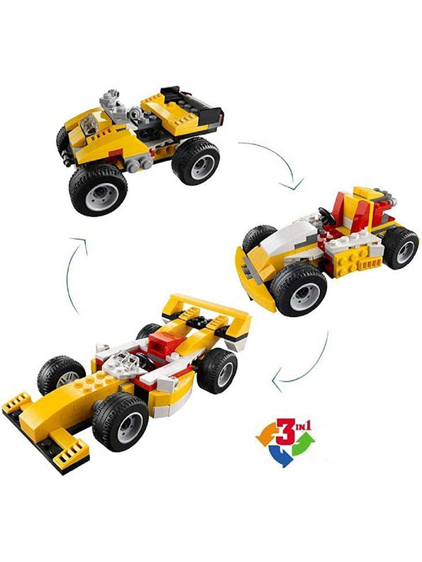 3-in-1 Architect Series Super Racer Building Block Toy Set for Kids - (MD-N-24)