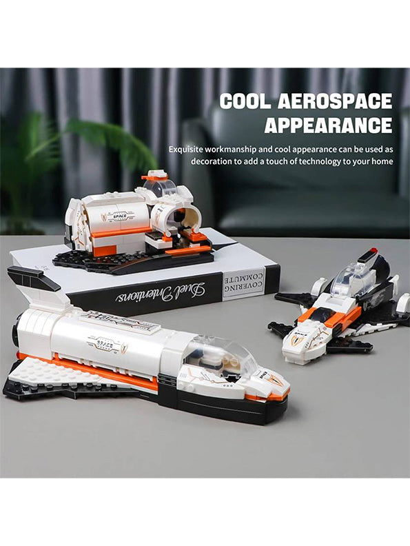 3-in-1 City Space Ship Building Set Toy For Kids - Creative STEM Construction Play | MD-N-24