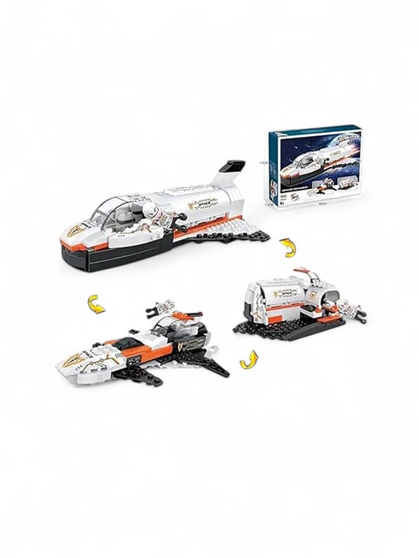 3-in-1 City Space Ship Building Set Toy For Kids - Creative STEM Construction Play | MD-N-24