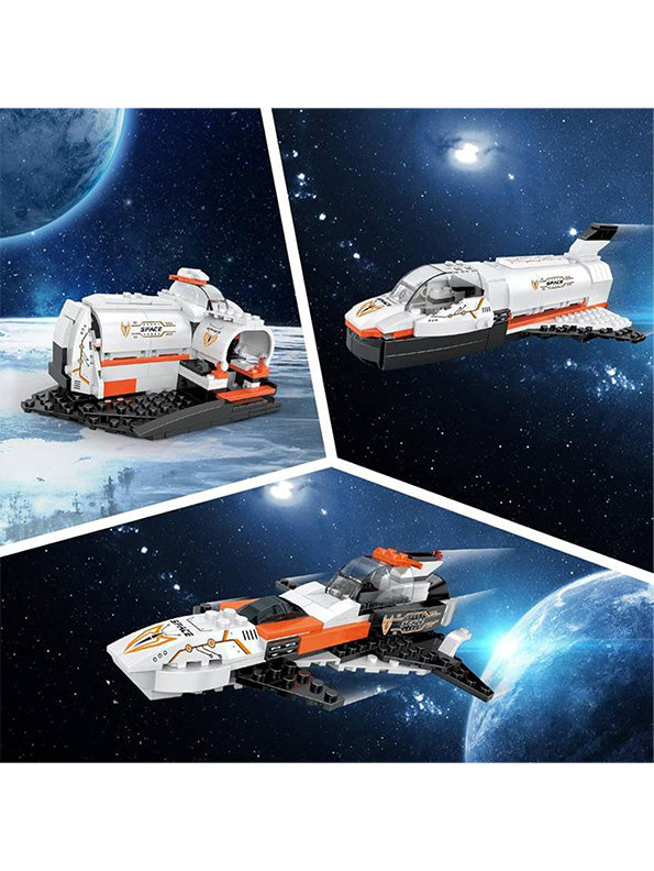 3-in-1 City Space Ship Building Set Toy For Kids - Creative STEM Construction Play | MD-N-24