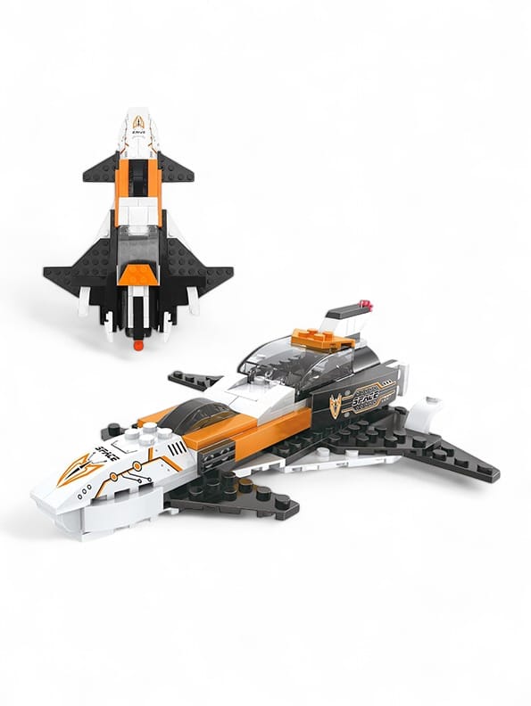 3-in-1 City Space Ship Building Set Toy For Kids - Creative STEM Construction Play | MD-N-24