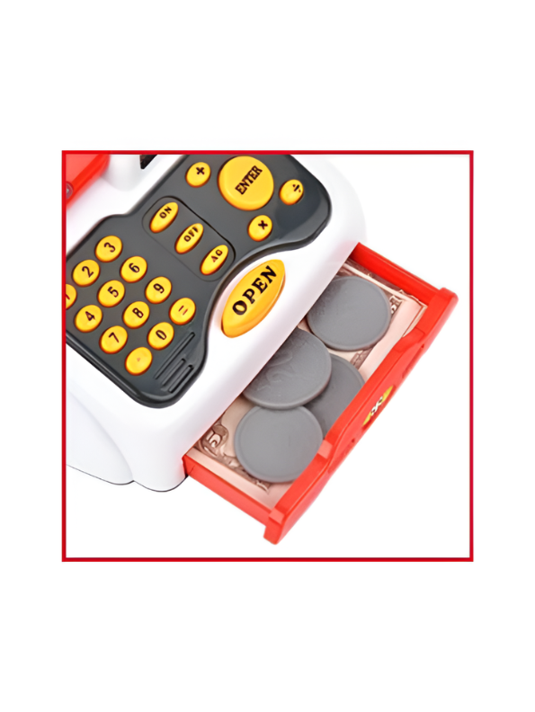 3-in-1 Kids Cash Register Toy with Scanner, Calculator & Shopping Basket TV1540.