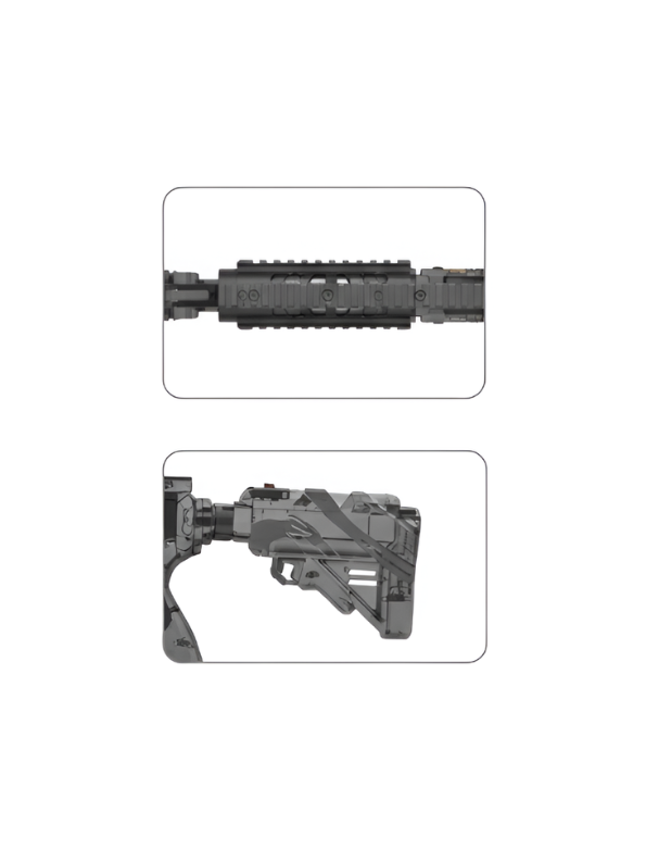 3-in-1 M4 Gel Blaster Toy Gun, Electric Water Bead Blaster with Water Spray LMI16881.