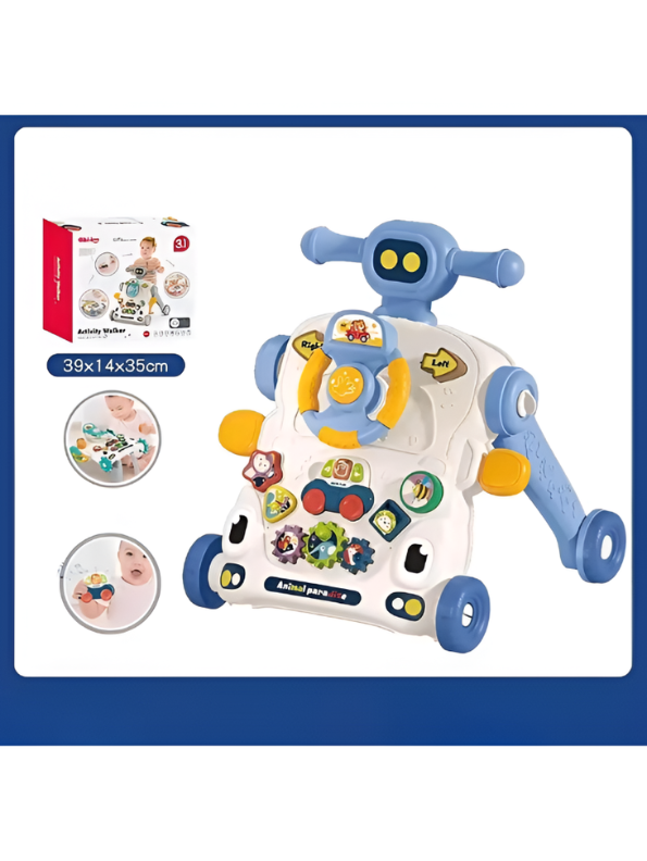 3-in-1 Sit-to-Stand Baby Activity Walker & Interactive Push Toy TV7128