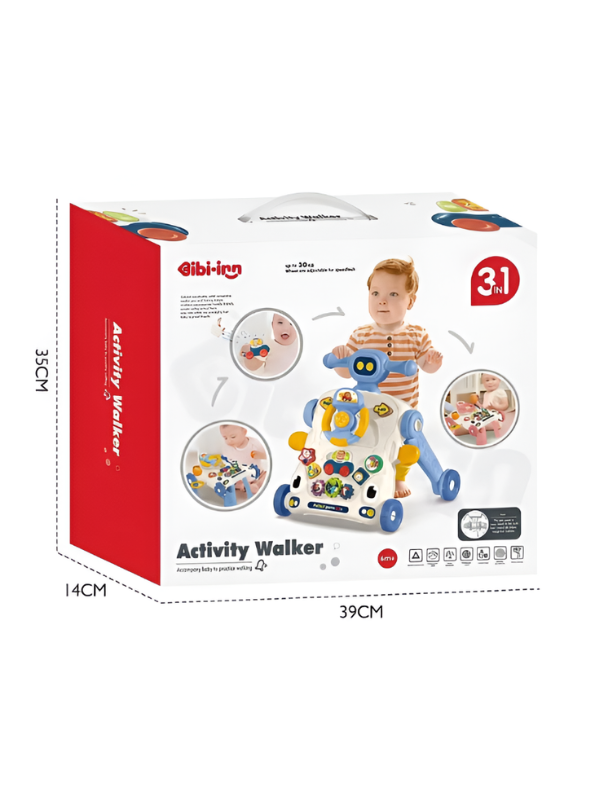 3-in-1 Sit-to-Stand Baby Activity Walker & Interactive Push Toy TV7128