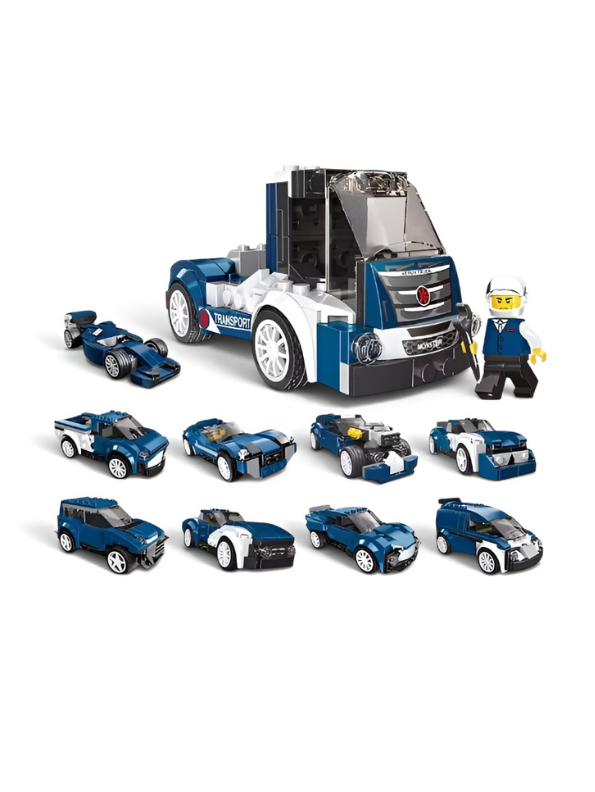 31016 Multificence 10-in-1 Heavy Truck Building Blocks Set MD356.