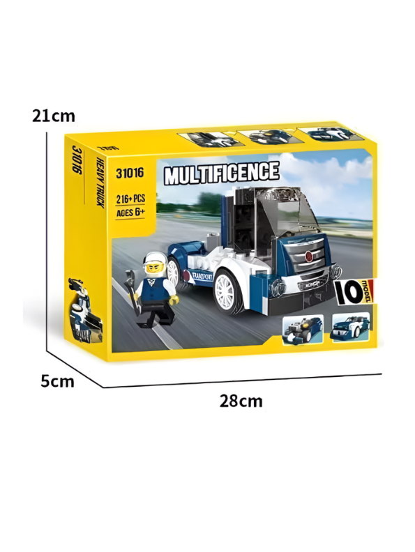 31016 Multificence 10-in-1 Heavy Truck Building Blocks Set MD356.