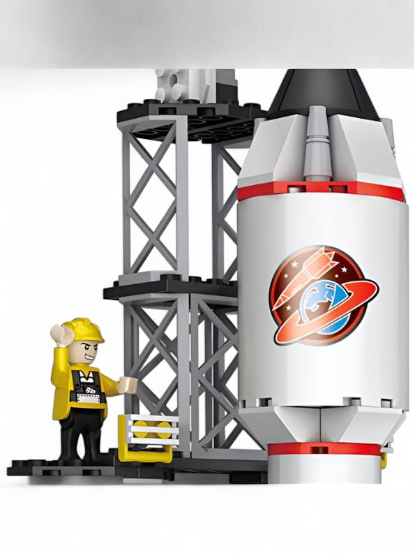 309 Pcs Rocket Building Set Toy for Kids (TV-N-24) - STEM Educational Space Exploration Playset