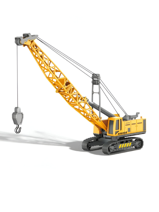 360° Rotating Long Crane Toy | Friction Power Pull Back Vehicle with Cable for Kids LMI14905.