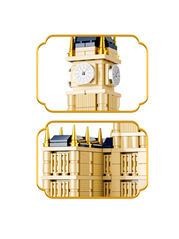 3D Big Ben Architecture Building Blocks Set – London Clock Tower Model Kit TV7008.