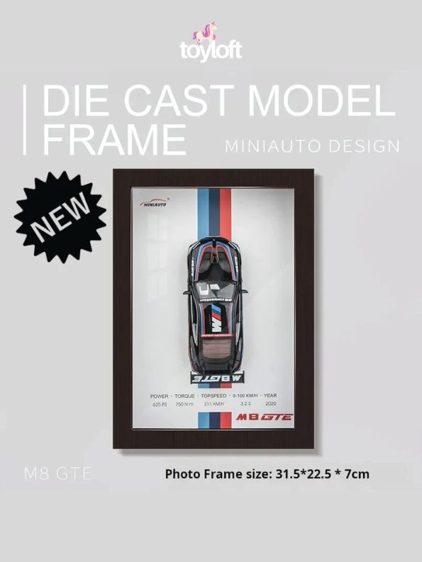 Model Cars Picture Frame 3D Car Frame: 1:32 Model Poster with Acrylic Glass & Frame β Toyloft