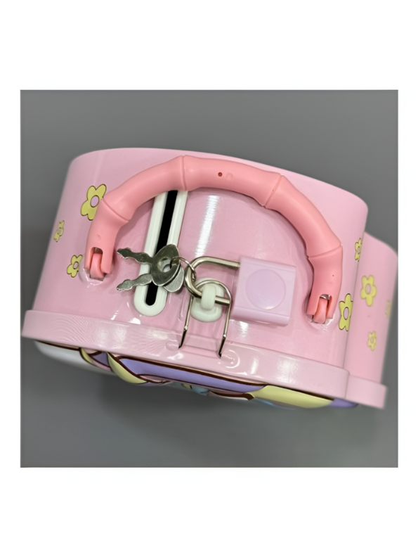 Blue - 3D Unicorn Piggy Bank – Metal Money Box with Lock & Key, Secure Savings Bank NOVGBT-8212.