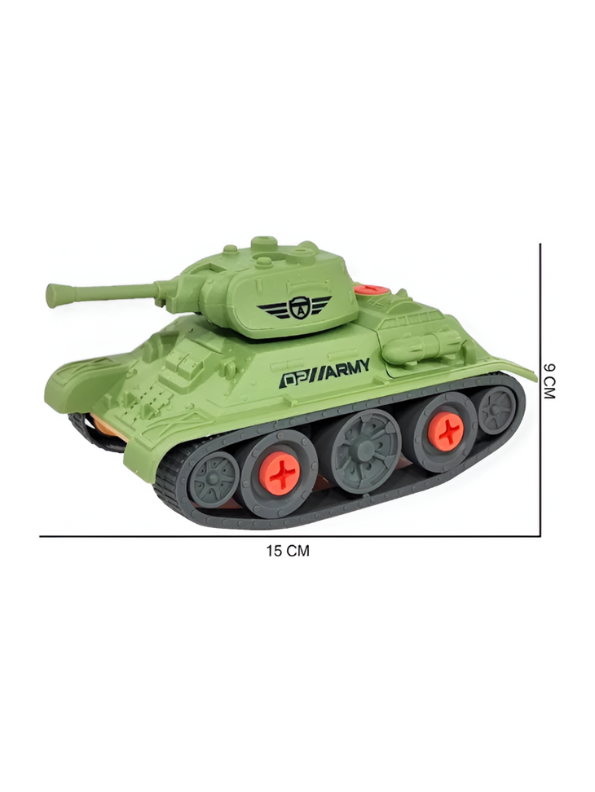 STEM Educational Build & Play Toy Kit - Take Apart Helicopter, Tank, & Motorcycle Set for Kids LMI14837