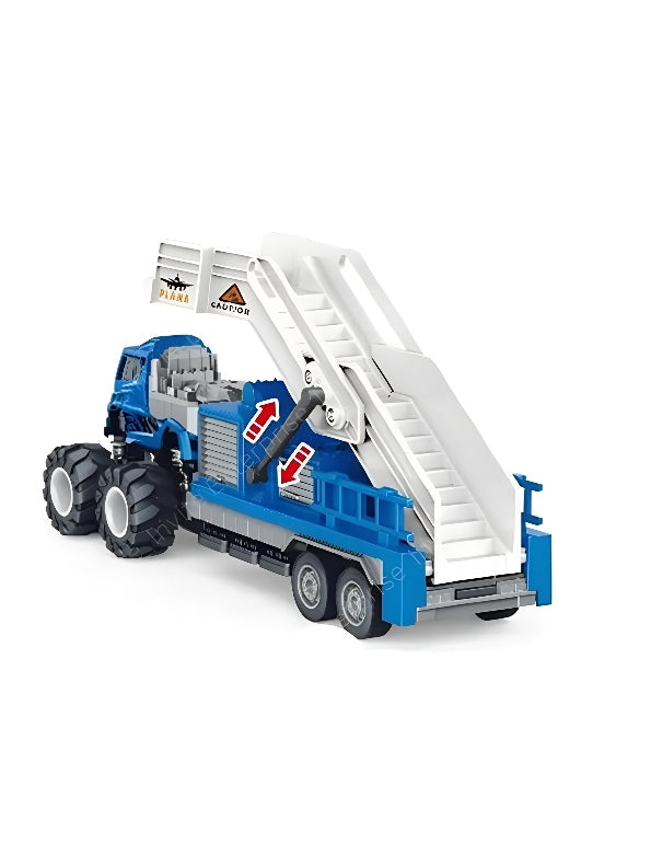 Transport Friction Powered Truck Toy For Kids - Blue - MS-JLY-24