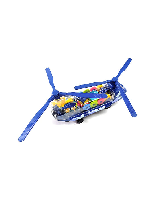 Helicopter Toy For Kids With Lights, Music - Blue (MS-M-64)