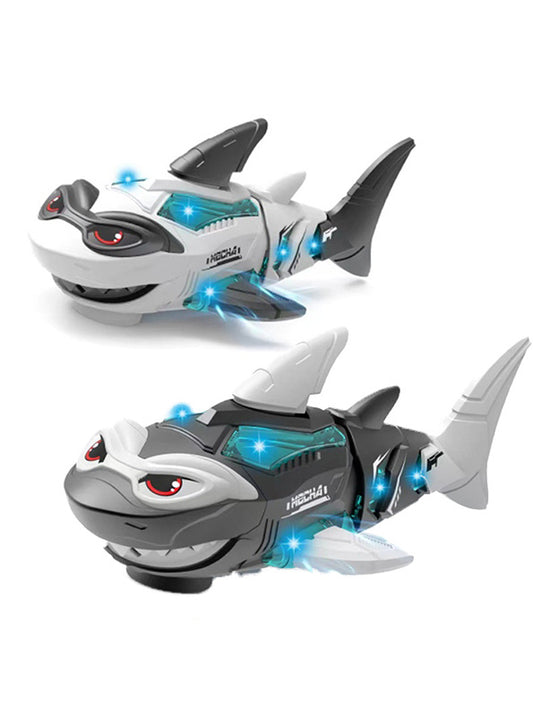 Futuristic Shark Toy For Kids - Music & Lights - Moving Fin & Tail