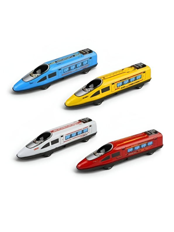 4-Pack Alloy Metal High-Speed Bullet Train Toy Set LMI16706.
