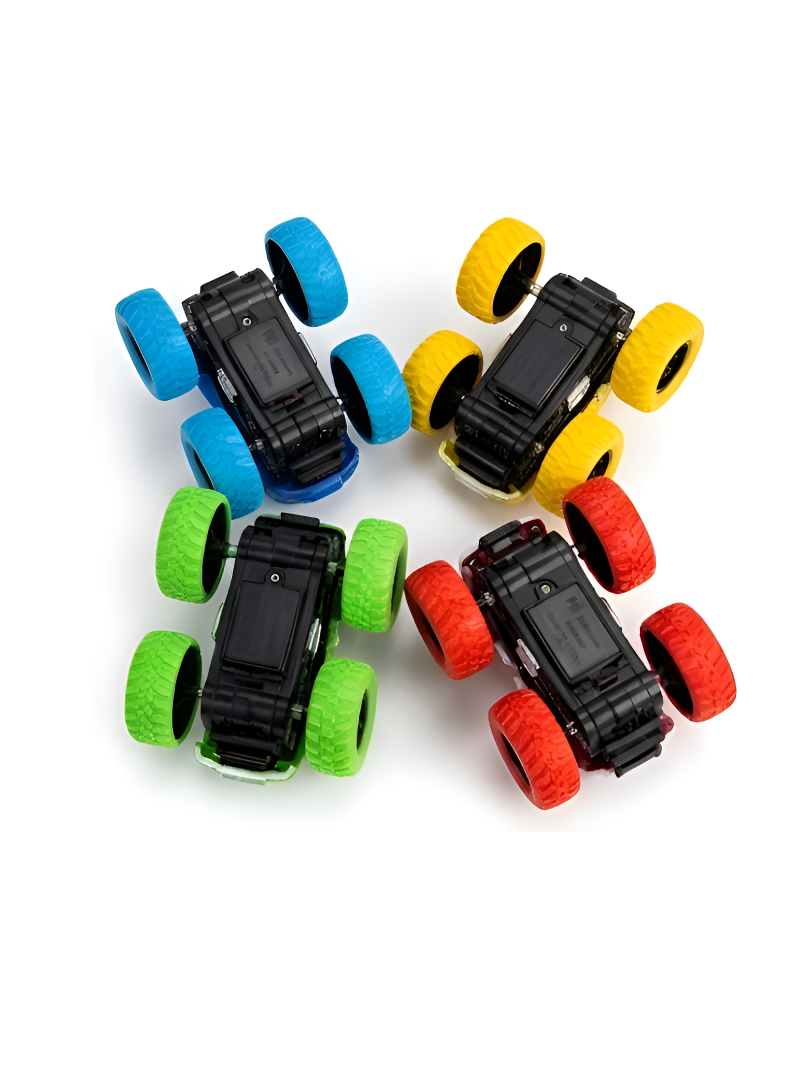 4-Pack Mini Diecast Monster Trucks with Inertia Drive TV6248.