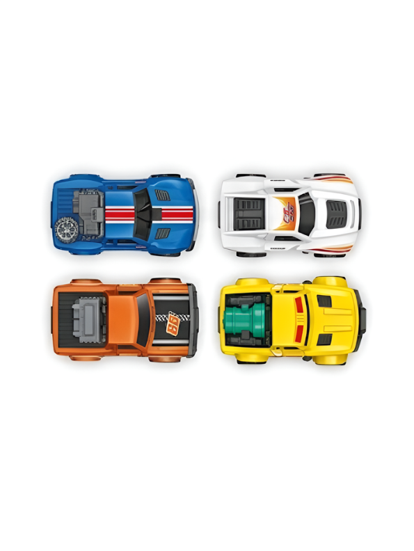 4-Pack Mini Monster Trucks & Off-Road Racing Cars Toy Set TV5971.