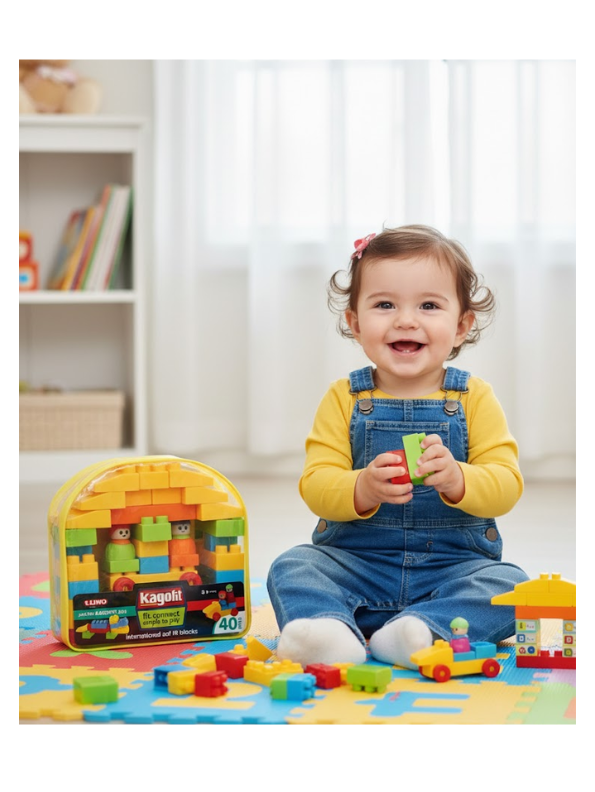 40-Piece Soft Fit Building Blocks Set – Educational STEM Construction Toy LMI8366.