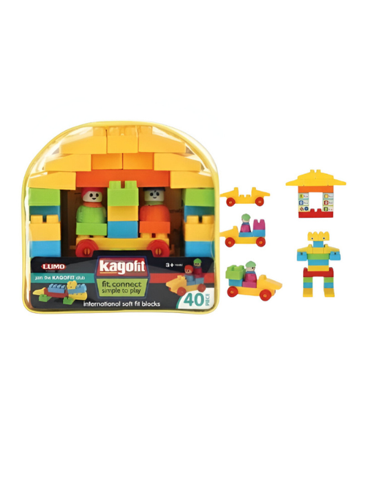 40-Piece Soft Fit Building Blocks Set – Educational STEM Construction Toy LMI8366.