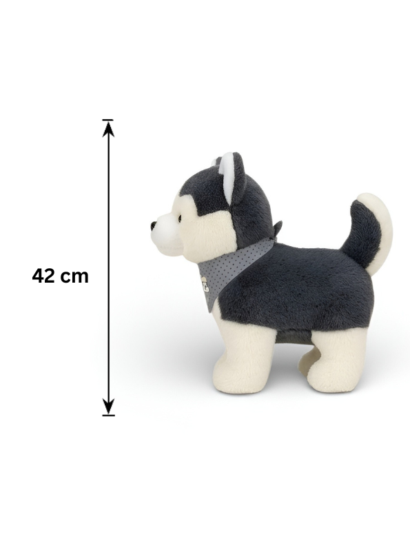 42cm Shiba Inu Plush Toy - Soft Stuffed Animal Dog with Bandana ST16214.