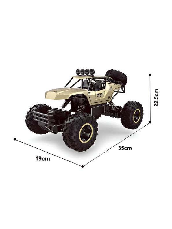 4WD RC Rock Crawler Monster Truck – Alloy Shell, 2.4GHz Off-Road Car Black TV2221.