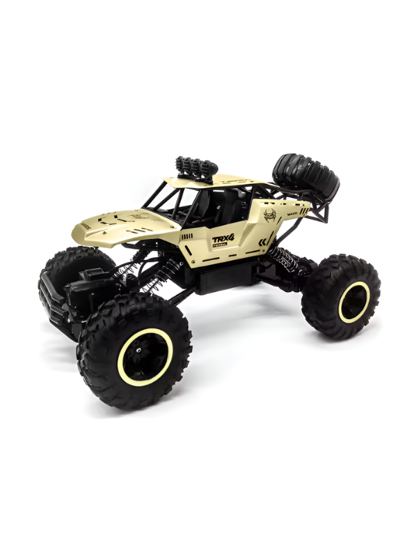 4WD RC Rock Crawler Monster Truck – Alloy Shell, 2.4GHz Off-Road Car Gold TV2221.