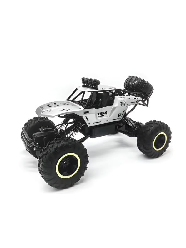 4WD RC Rock Crawler Monster Truck – Alloy Shell, 2.4GHz Off-Road Car Silver TV2221.