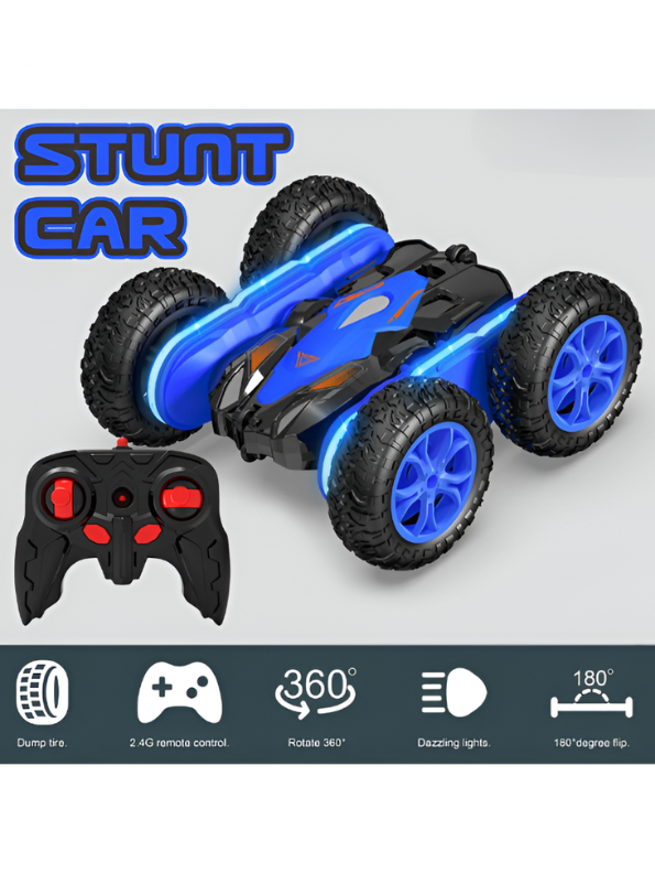 4WD Remote Control Stunt Car for Kids, 360° Rotating Double-Sided RC Crawler TV6694.