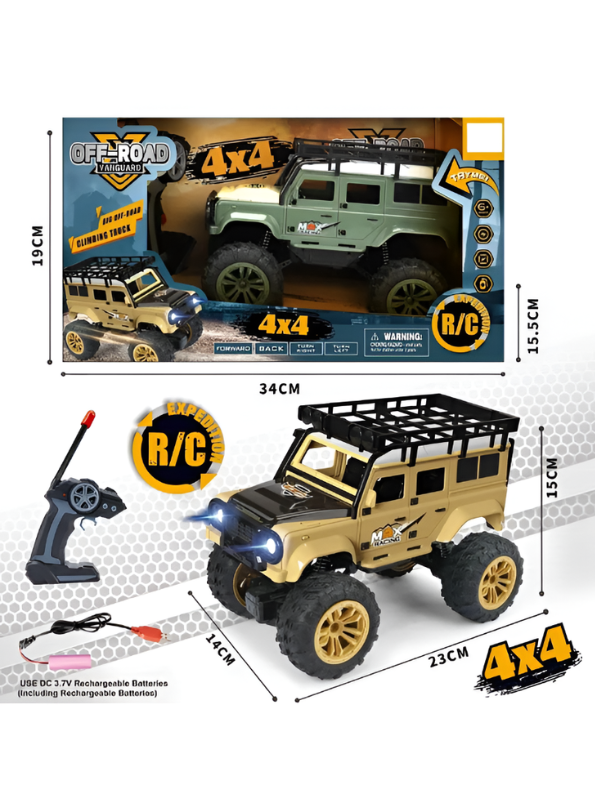 4x4 Remote Control Military Off-Road Climbing Truck Green LMI15500.