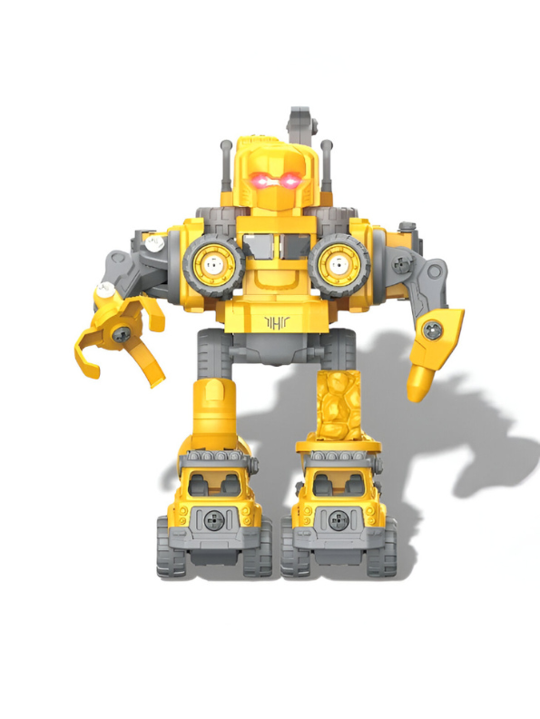 5-in-1 Take Apart Construction Robot Toy Set – DIY STEM Building Toys with Remote Control for Kids NX15614.