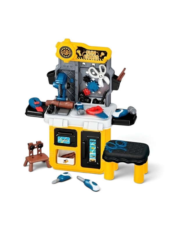 59-Piece Kids Toy Workbench and Tool Set Playset MD715