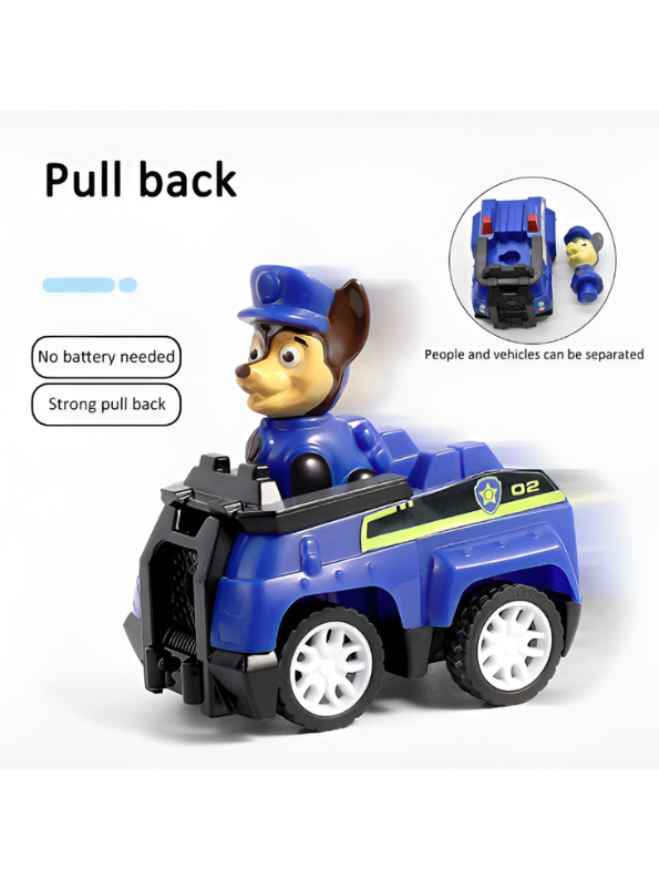 6-Piece Cartoon Dog Rescue Team Vehicle Playset MD664.