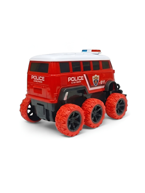 6-Wheel RC Police Monster Bus – High-Speed Off-Road Remote Control 911 Emergency Response Vehicle TV4527.