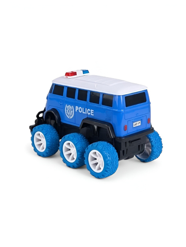 6-Wheel RC Police Monster Bus for Kids – Off-Road Truck MD1431.