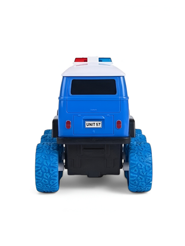 6-Wheel RC Police Monster Bus for Kids – Off-Road Truck MD1431.